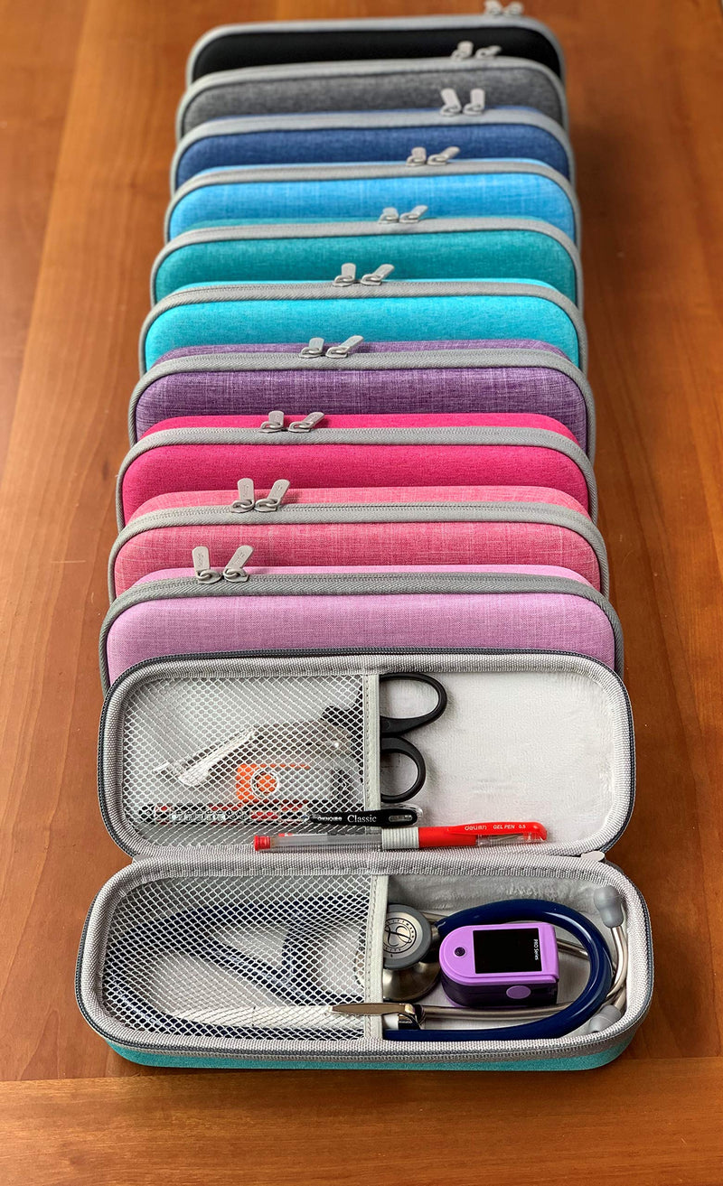 [Australia - AusPower] - ButterFox Semi Hard Stethoscope Carry Case, fits 3M Littmann Stethoscope and Other Accessories (Grey) Grey 
