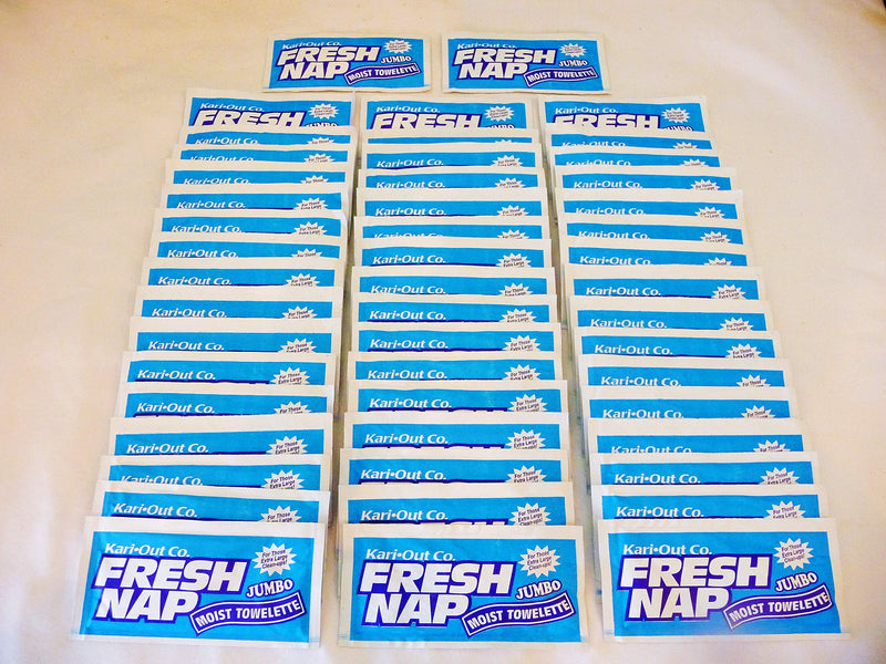 [Australia - AusPower] - Moist Wet Wipe Wet Nap Towelette/Xtra Large 8 X 10 / Lemon Scent / 50 Count Pack 