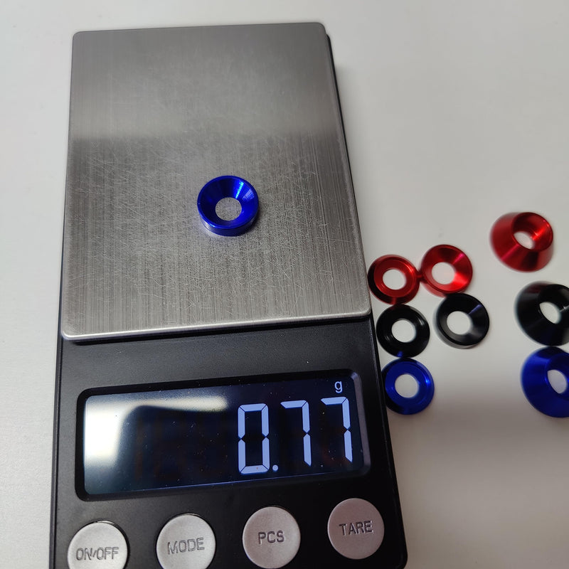 [Australia - AusPower] - [40PCS] M6 Finishing Countersunk Washers, Anodized Aluminum Alloy, Head Washers Gaskets Cup Shim for Screw RC/Car/Motorcycle/Mechanical Accessories Parts, Black Color 