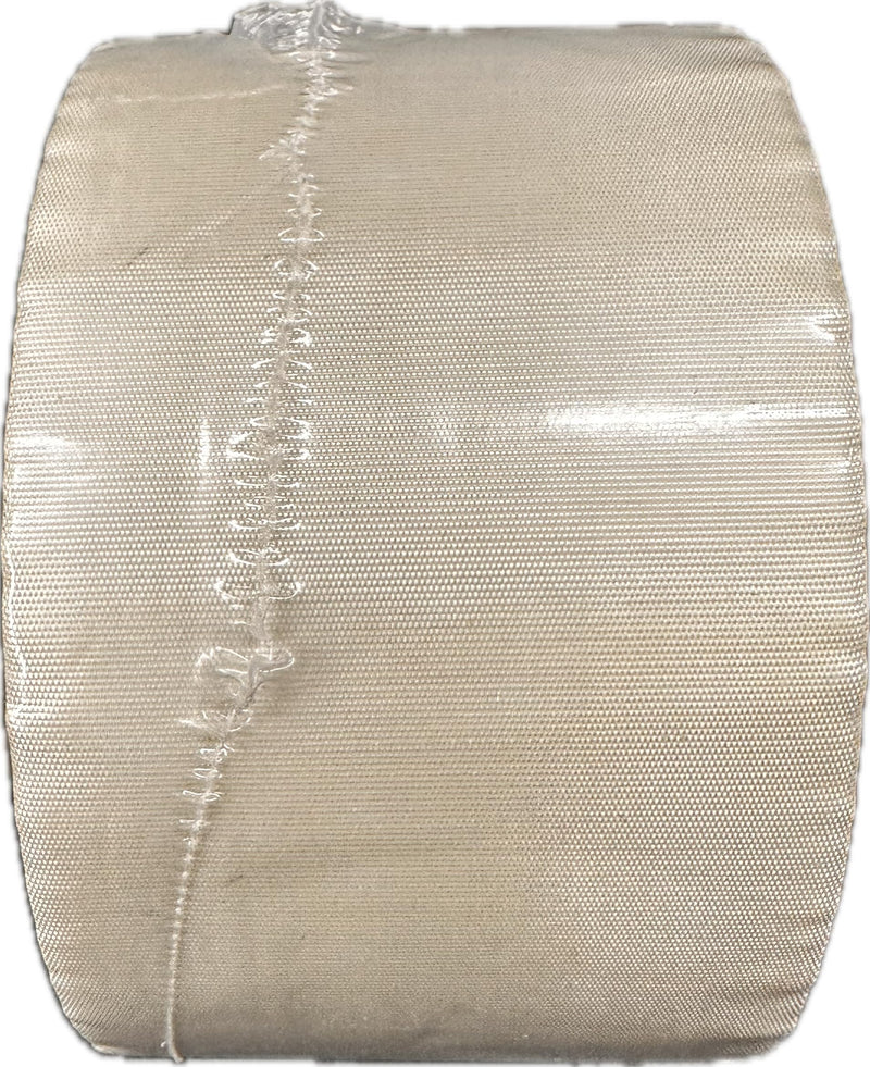 High Temperature Electrical Insulation Tape, 3 Inch x 108 Ft, Silicone-Coated Fiberglass, White, 5000V Dielectric Strength