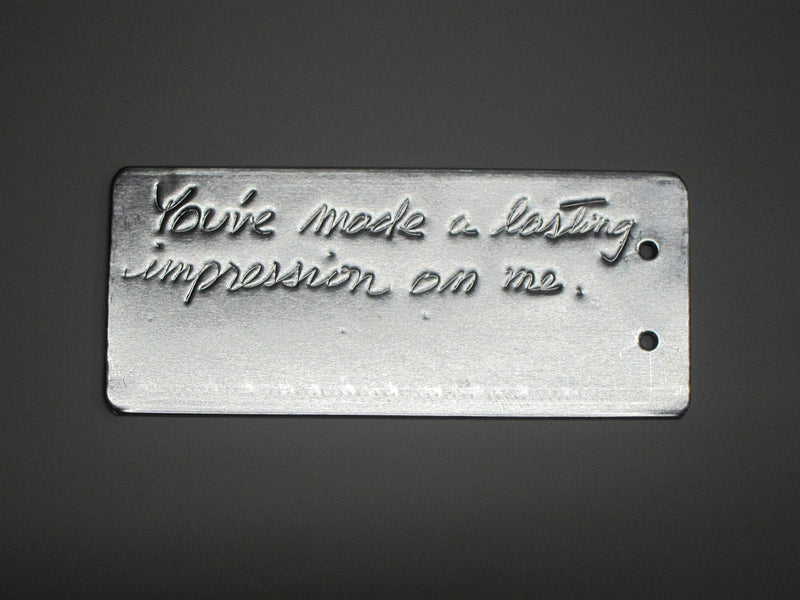 Impress-O-Tag Jumbo Double Sided Write On Metal Foil Tags (Pack of 100)