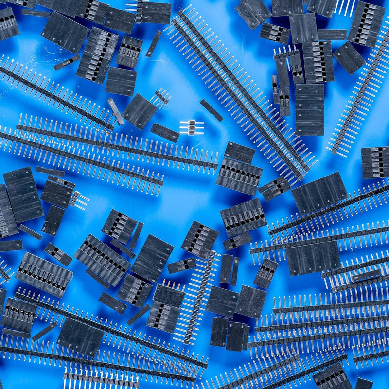 [Australia - AusPower] - MECCANIXITY Straight Pin Header DIP Single Row 3 Pin 2.54mm Pitch Gold Plated for PCB Pack of 50 