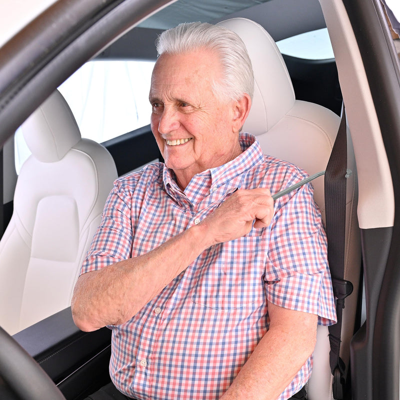 [Australia - AusPower] - Seatbelt Catcher - 3 Pack Grabber and Seat Belt Aid for Elderly and People with Disabilities - Seat Belt Extender - Twisting or Reaching Perfect Aid for Back, Shoulder, Elbow Injuries (Gray) Gray 