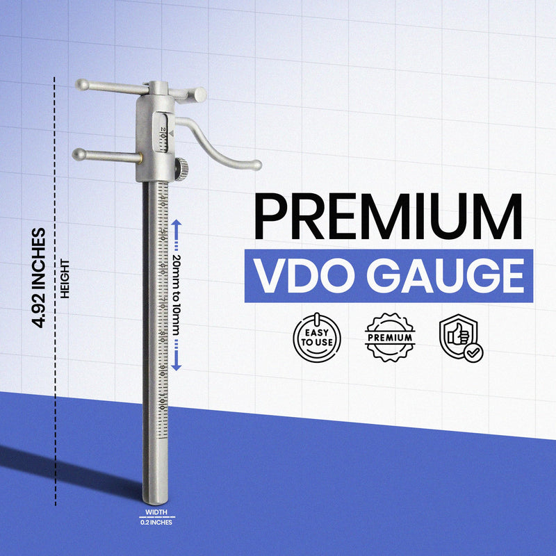 [Australia - AusPower] - MEDSPO Professional Dental Orthodontic Gauge | Bracket Height Moveable Adjustable Locator | Positioning Measuring | Dentist Lab Measuring Instruments (Dental Venus Apollo Gauge) 