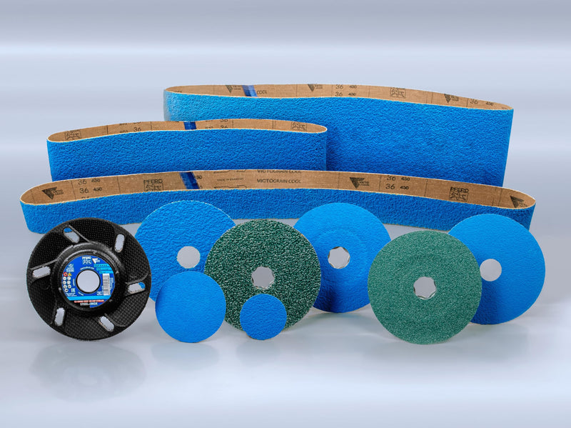 PFERD Tools CC-GRIND VIEW - 10x CC-GRIND VIEW Sanding Discs 125 x 22.23 mm Special Line SGP Steelox for Steel/Stainless Steel 64196126 - High Performance Sanding Disc for Aggressive Grinding