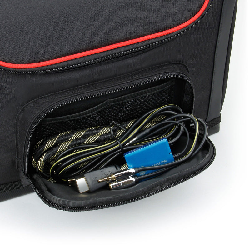 [Australia - AusPower] - USA GEAR Mini Projector Case S7 Pro Portable Projector Bag Carrying Case with Accessory Storage Red 
