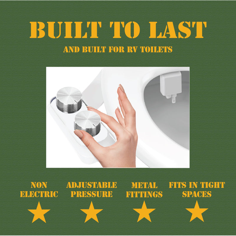 RV Bidet Made to Fit Your RV and Camper Trailer | Easy to Install and Self Cleaning | Non Electric | Upgrade Your RV