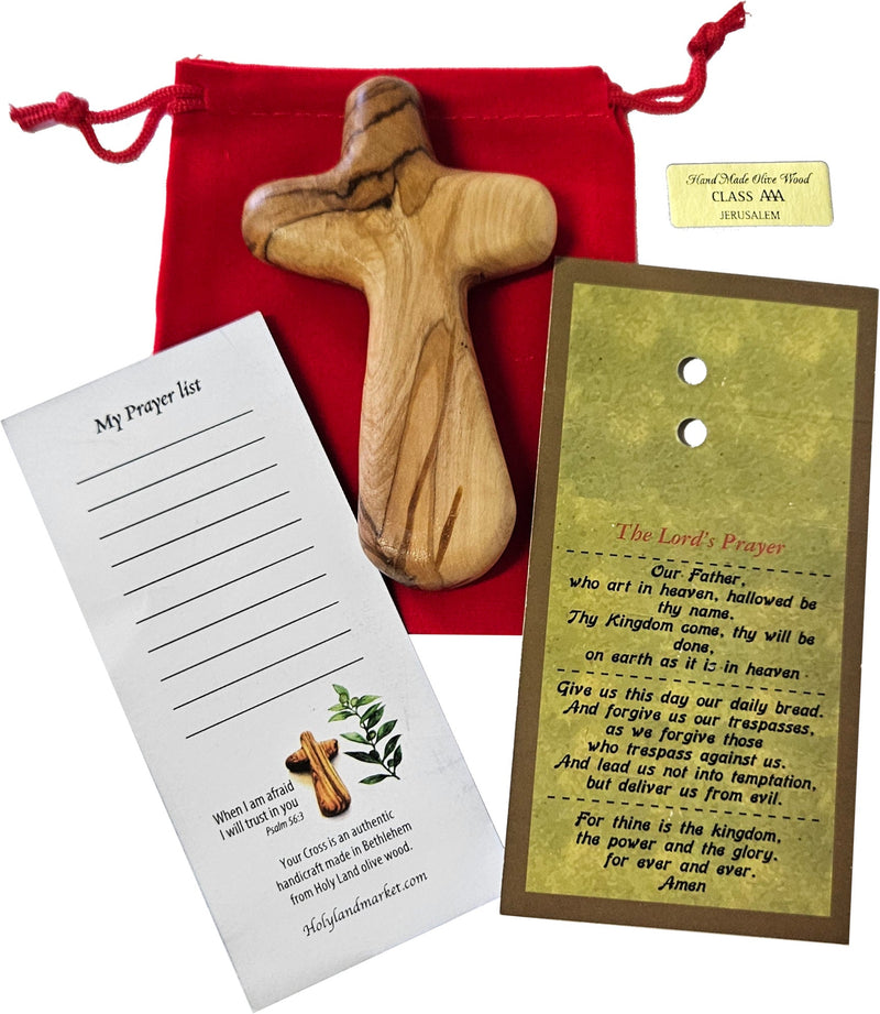 Olive Wood Cross- Palm Size