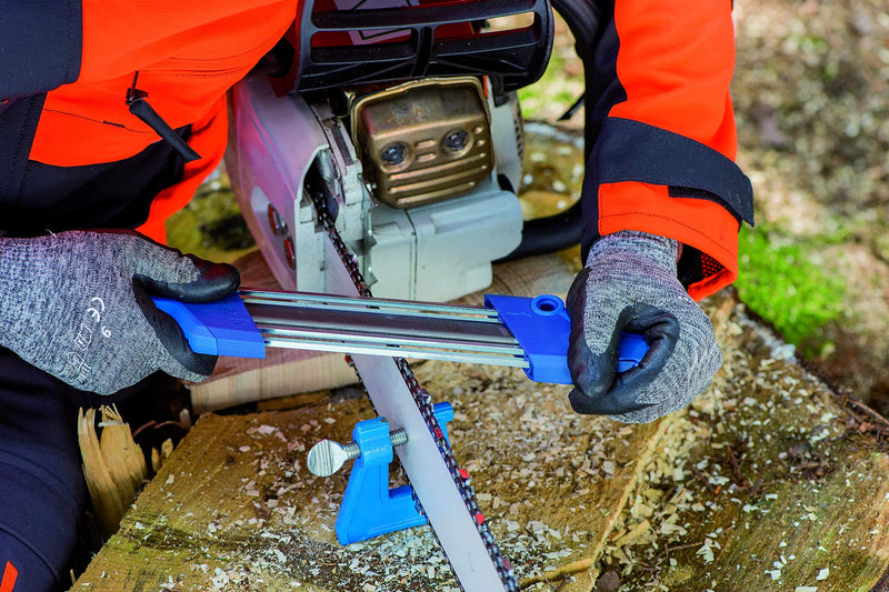 PFERD 18301038 File Vice, to Securely Fix the Guide Rail when Sharpening the Saw Chain, Can be Used Flexibly on Site File Trestle Universal