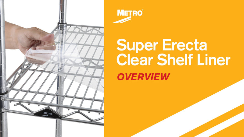 Metro 1836CI-4 Clear Shelf Inlays for 18" x 36" Super Erecta Shelving, Package of 4 Flexible Wire Shelf Liners 18x36