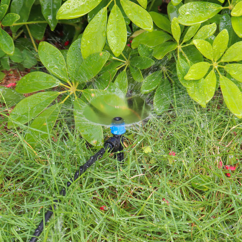 [Australia - AusPower] - 30PCS Easy-Connect Drip Irrigation Emitters Fan Shape for 1/4 inch Irrigation Tubing, Adjustable Water Flow Drip Emitters with Stake Pack of 30 Blue 