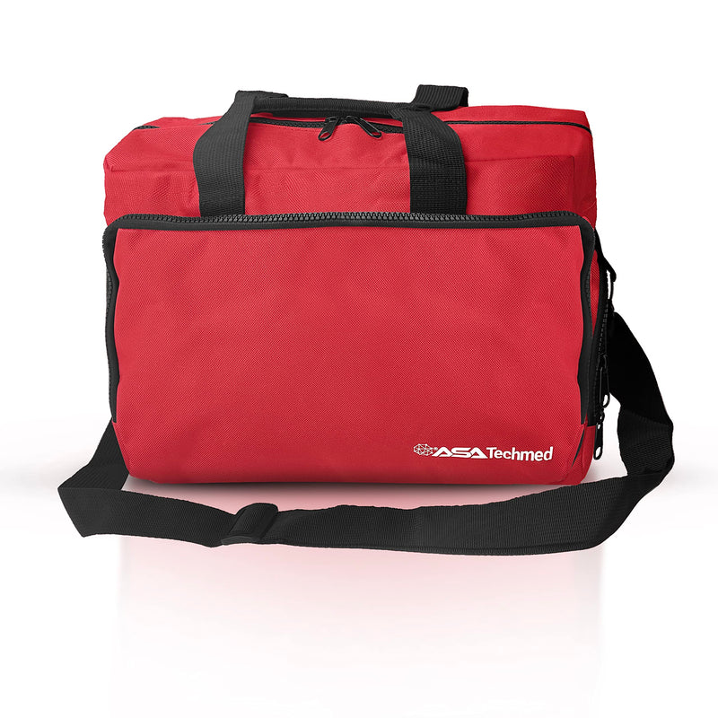 [Australia - AusPower] - ASA TECHMED Nurse Bag for Medical Equipment, Nurse Accessories Bag Ideal for Doctors, Nurses, Home Health Aids, Medical Students (Red) 