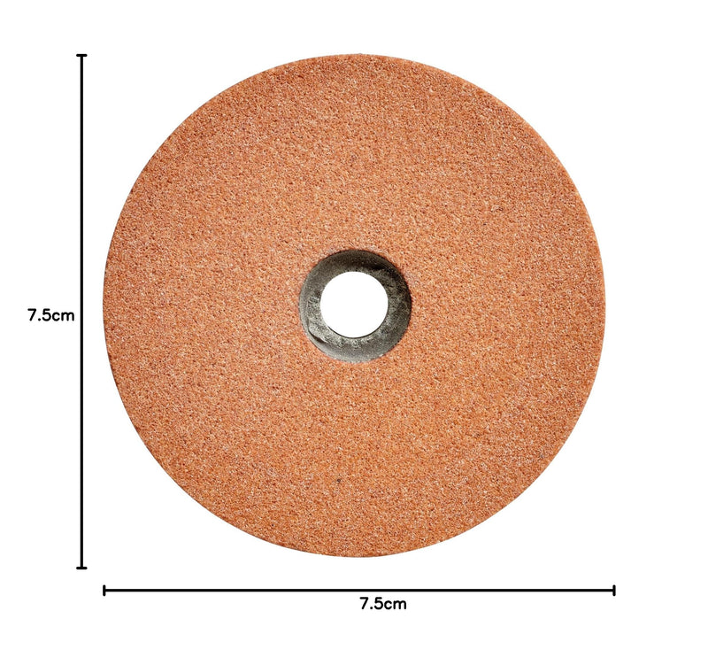 Original Einhell Sanding Disc Diameter 75 mm (Double Sander Accessories, Suitable for Einhell Double Sander TC-XG 75 Kit and TH-XG 75 Kit, Grit K120, 10 mm Attachment)