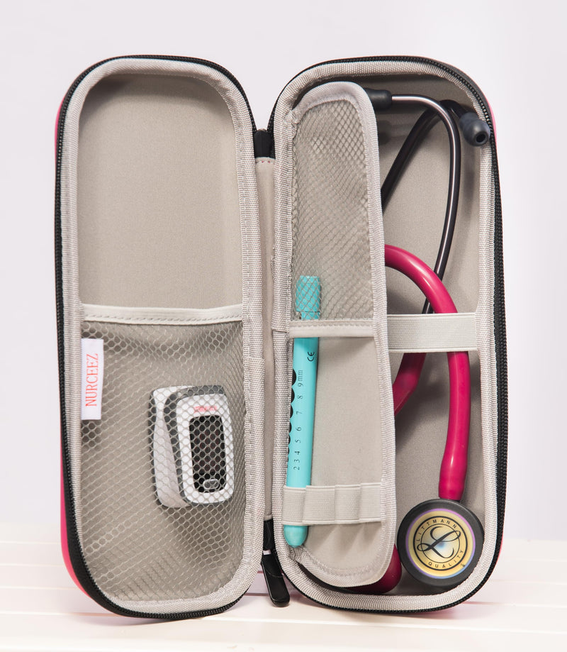 [Australia - AusPower] - Stethoscope Case, Organizer and Carrying Case for Littmann Stethoscope and Other Stethoscope. Pink 