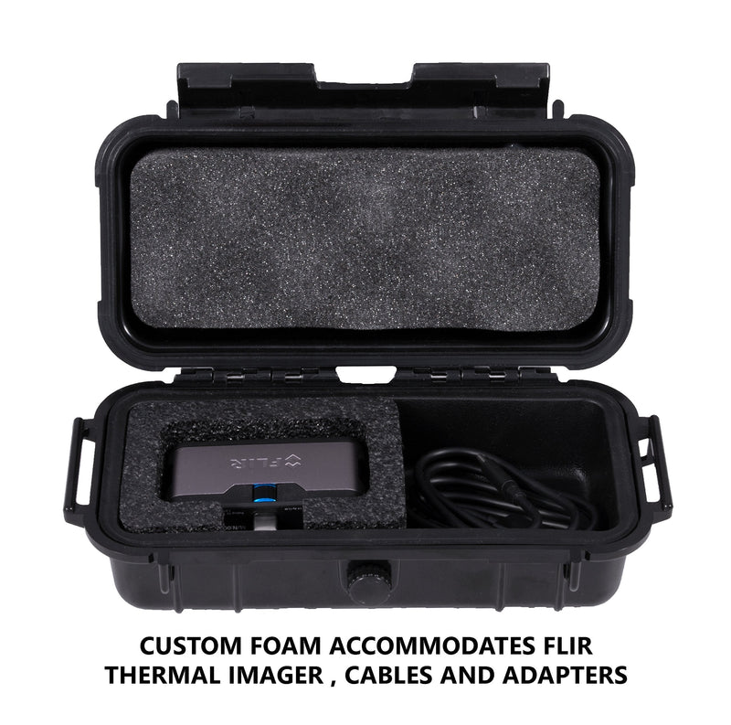 [Australia - AusPower] - CASEMATIX Waterproof Thermal Imager Case Compatible with FLIR 1 Pro IOS, USB-C or Android IR, Cables and Small Adapters, Case Only 