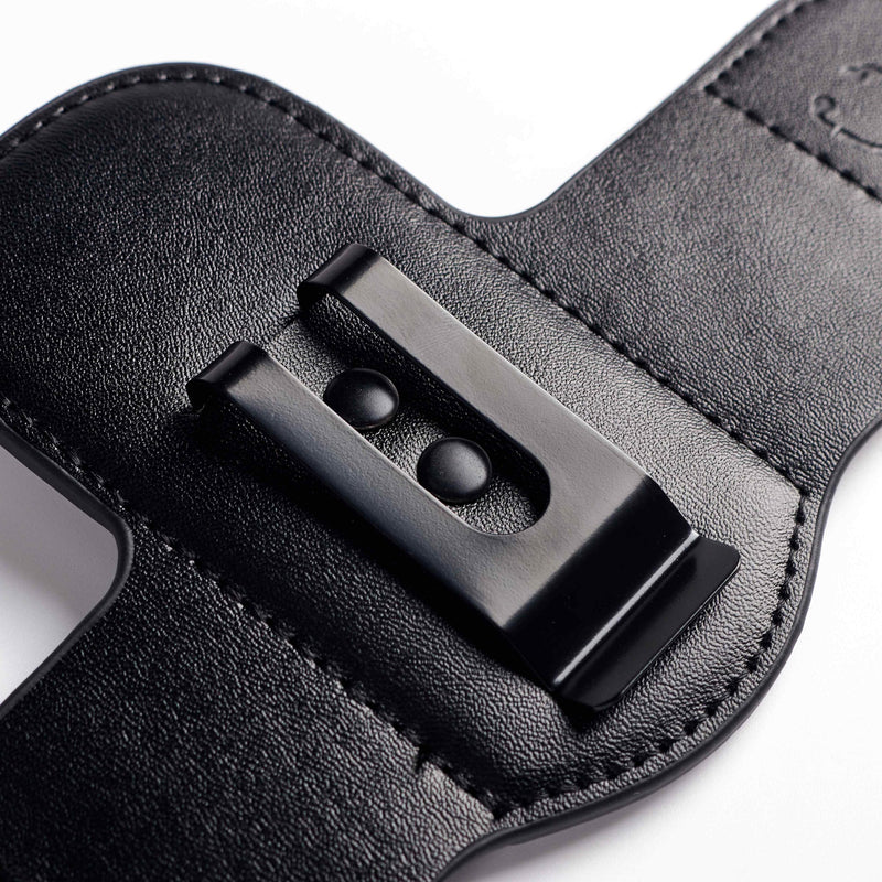 [Australia - AusPower] - Vandro StethoClip - Genuine Leather Stethoscope Holder for 3M Littmann & Most Stethoscopes - Quick Hip Access Holster - Stethoscope Holder Hip Clip for Physicians, EMTs, Nurses & Students 