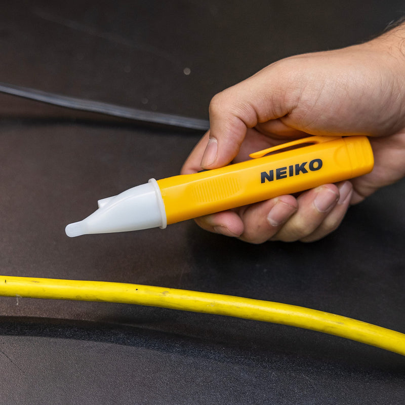 [Australia - AusPower] - NEIKO 40524A Electrical Tester, Non Contact Voltage Tester, AC Voltage Detector, 50/60Hz Circuits, Dual Range 12V-48V / 48V-1000V, Electric Tester Pen, Electricity Tester Tool, Audio & LED Indicator 