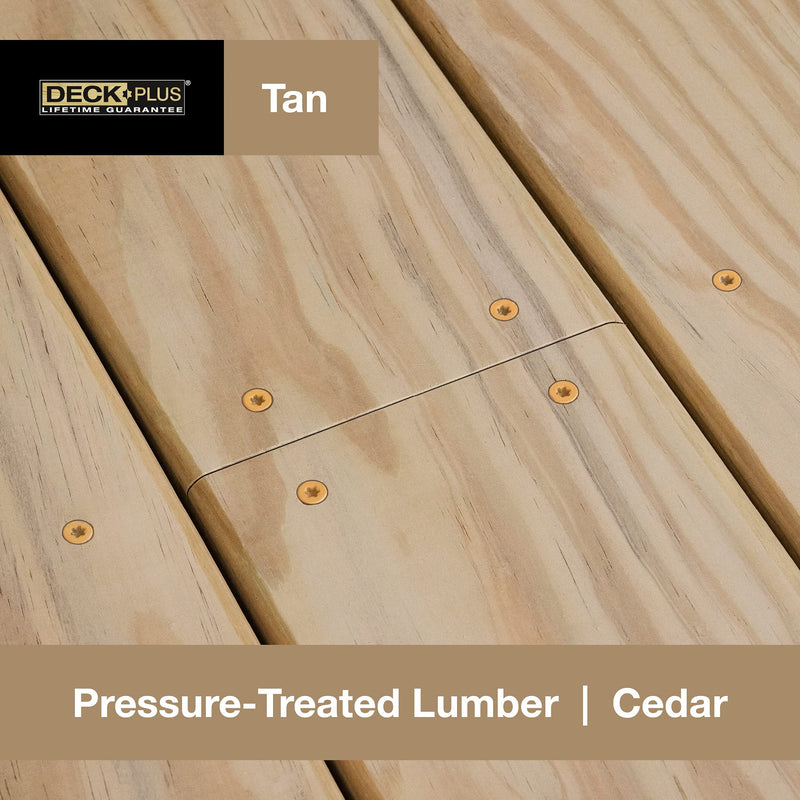 [Australia - AusPower] - Deck Plus 48423 Wood Screws #10 x 4", Tan, 1lb Box, 43 pieces 