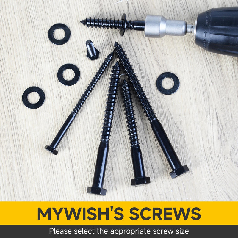 [Australia - AusPower] - 20Sets 5/16" x 1-1/4" Lag Bolts, Stainless Steel Heavy Duty Hex Head Lag Screws, Construction Black Lag Screws for Wood Working & Outdoor Use with Washers and Hex Socket Drill Bit 5/16" x 1-1/4" 