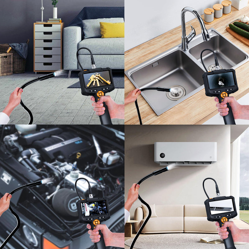 [Australia - AusPower] - Daxiongmao Borescope, 4.3" Endoscope Camera with Light, IP67 Waterproof Endoscope, 1080 HD Inspection Camera, Borescope Camera with Light, Snake Camera, 16.5ft Endoscope Camera, Gadgets for Men 