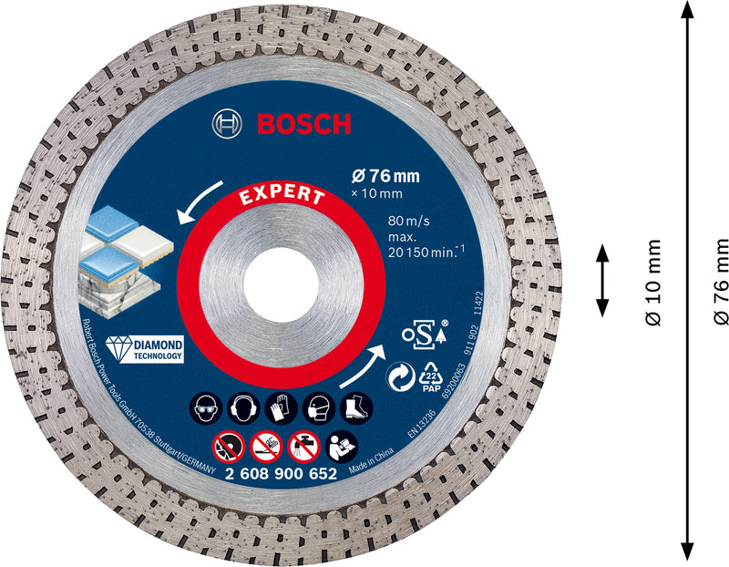 [Australia - AusPower] - Bosch Professional 9-teiliges 76mm-Disc Set in mini L-Boxx (für GWS-12V, Ø 76 mm, Zubehör Winkelschleifer) Set | Ø 76 mm Medium 10 