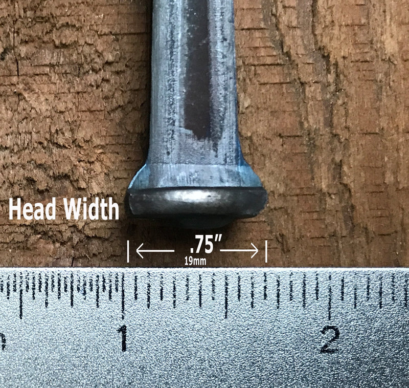 8"- Steel Square Common Rose Head STANDARD-80d Nails (10-Nails)