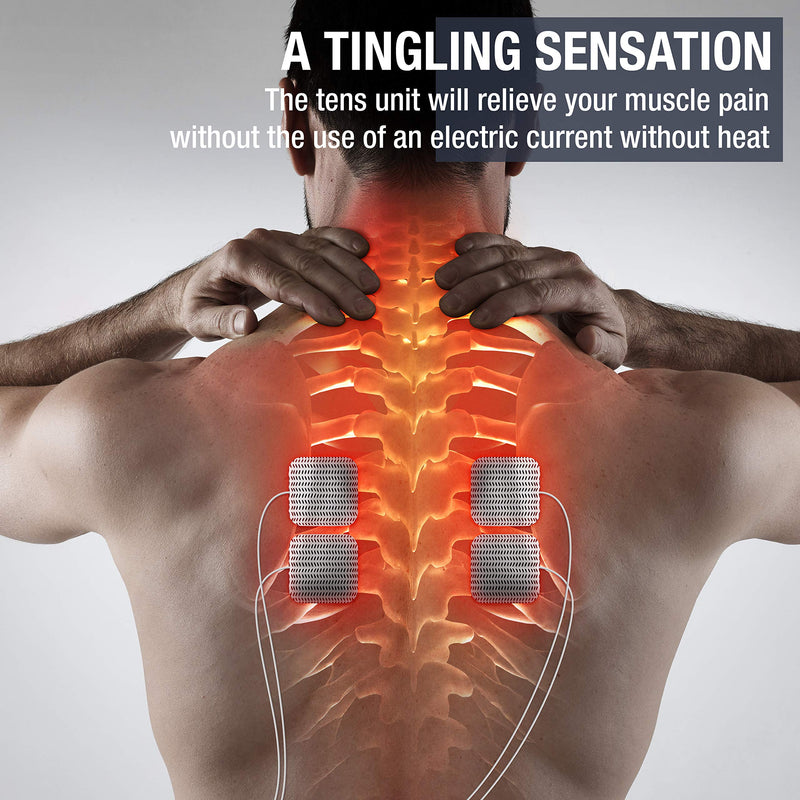Ultima OTC TENS Massager - Electric Muscle Contraction Stimulator for Pain Relief - Electrical Nerve Stimulation Massage Unit and Pain Therapy Device (Black) Black