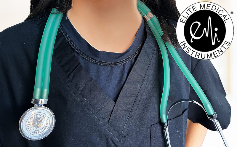[Australia - AusPower] - Elite Medical Instruments EBE-340 Clear Sea Frost Sprague Rappaport Stethoscope and Black Blood Pressure Kit Sea Frost/Black 