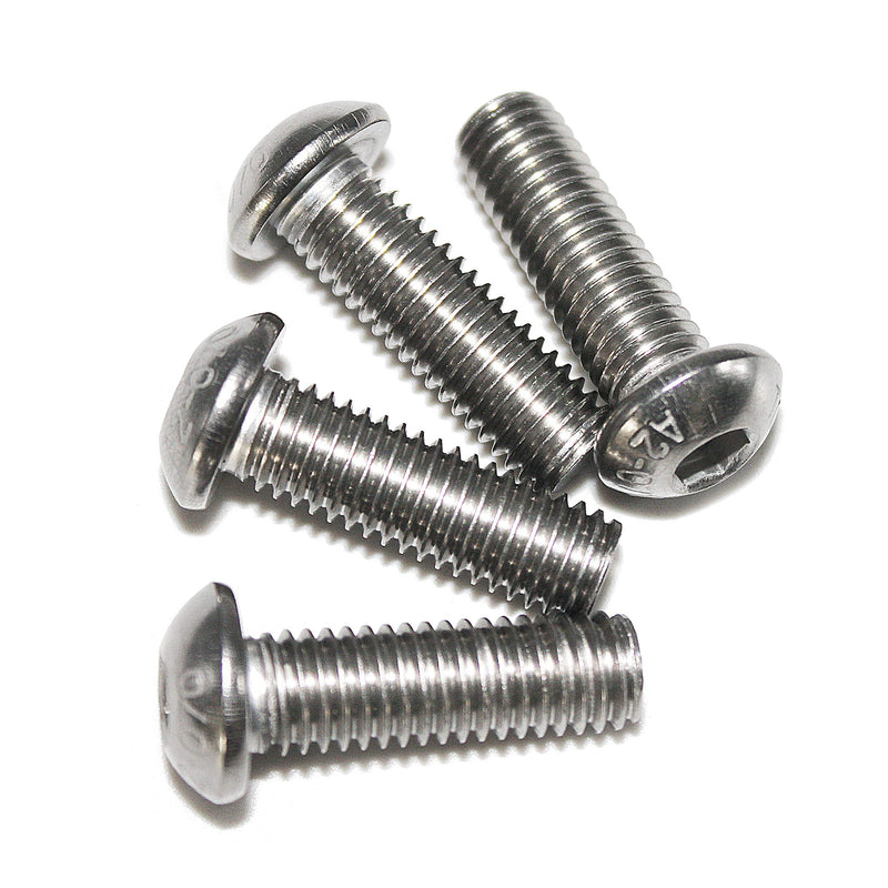 [Australia - AusPower] - 50 Pcs M4-0.70 x 20mm Button Head Socket Cap Bolts Screws, 18-8 Stainless Steel, Allen Hex Drive, ISO 7380, by Fullerkreg,Come in a Plastic Case M4 x 20mm 