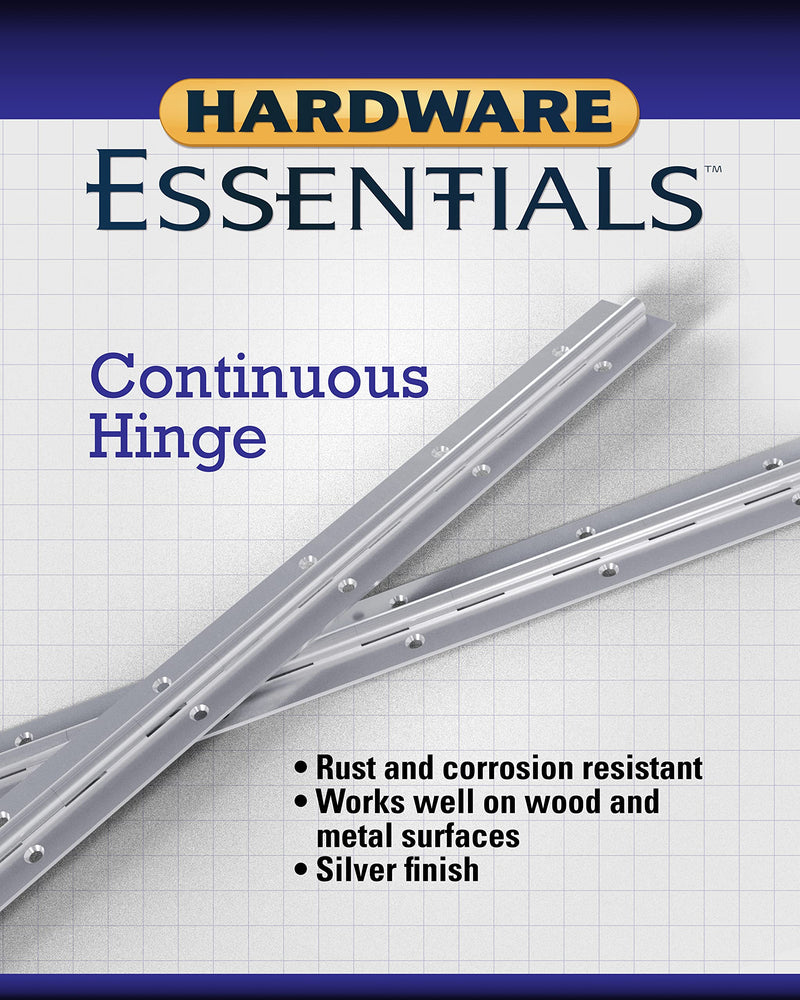 Hardware Essentials 853400 Continuous Pin 12" x 1-1/2" Stainless Steel (Pack of 2) Steel Finish 12" x 1-1/2" (Pack of 2)