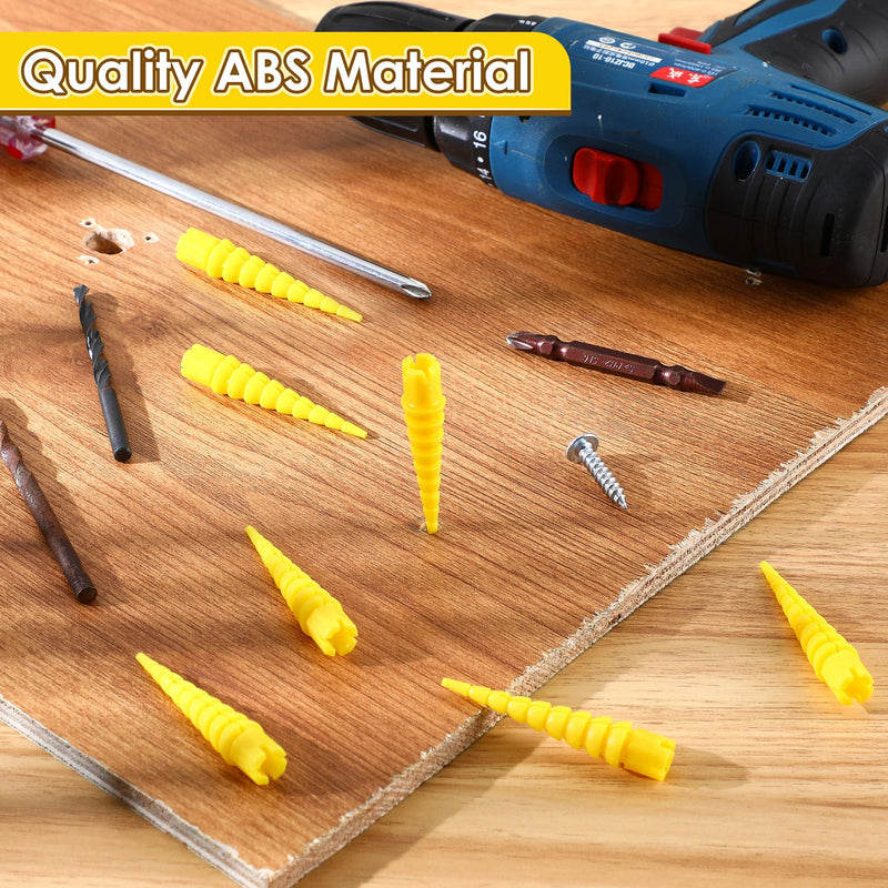 [Australia - AusPower] - 10 Pcs Patent Pending Wood Anchor, Stripped Screw Hole Repair Kit for Wood, Wall, Door, Fixing Stripped Screw Holes, Fits Wood Screws Sizes #2 to #16, Screw Holes from Stripped to Gripped 