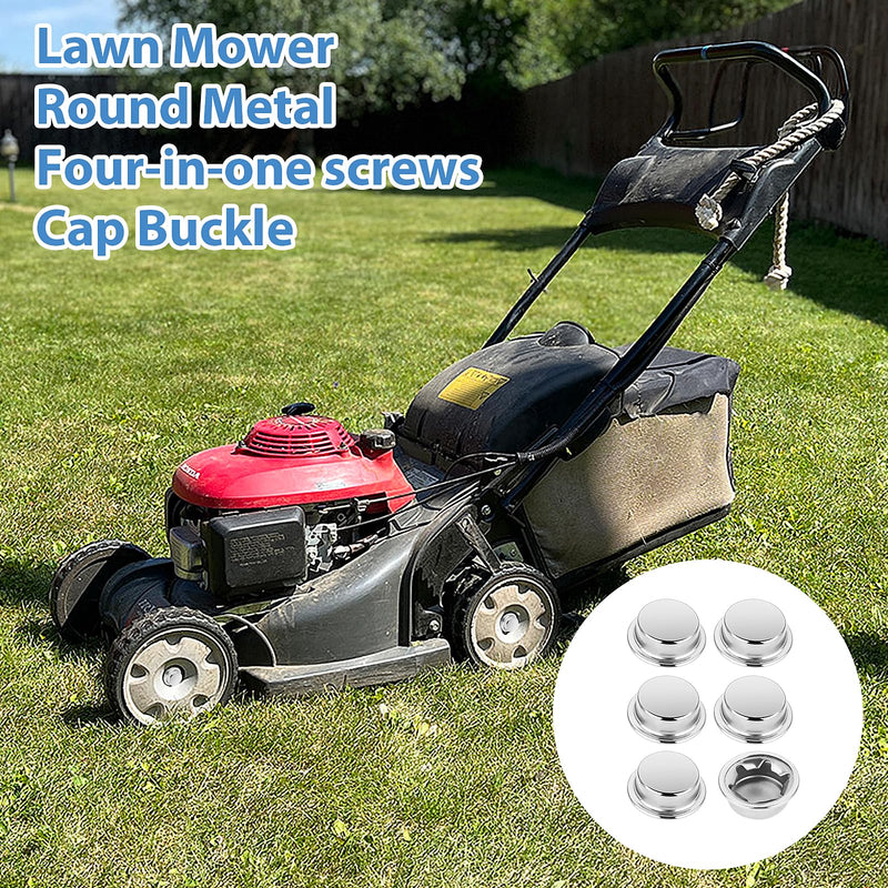 [Australia - AusPower] - Push on Pushnut Cap Fits 5/8 Inch Axles, 6 Pack Spring Steel Permanent Washer Caps with Mechanical Zinc Plating for Hand Trucks, Rolling Bins and Lawn Push Wagons,Alternative for Cotter Pins 