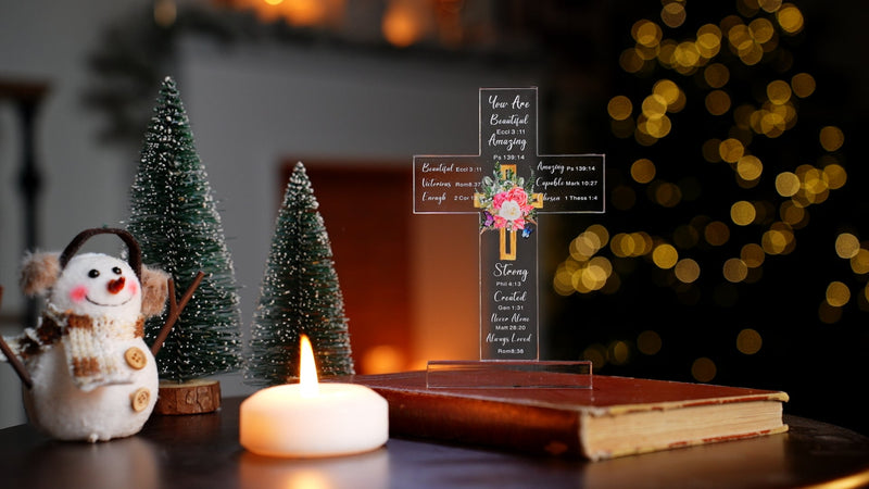 Chunful Christian Religious Gifts Acrylic Cross Decor, Fresh Style