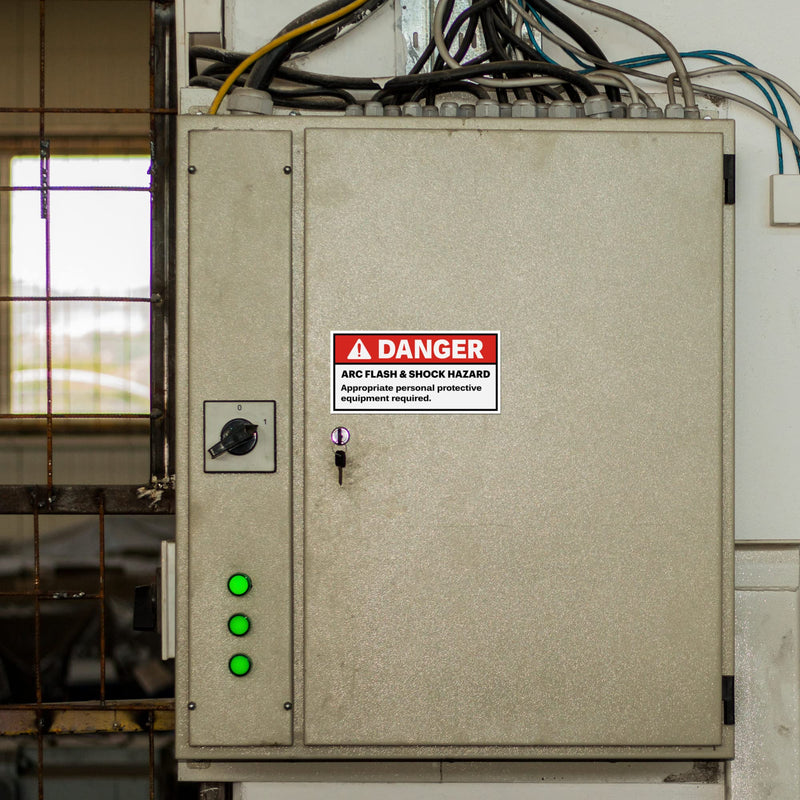 Avery Arc Flash/Danger Labels, Waterproof, UV Resistant, Preprinted, 2" x 4", 20 Warning Decal Labels 2" x 4" 20 labels