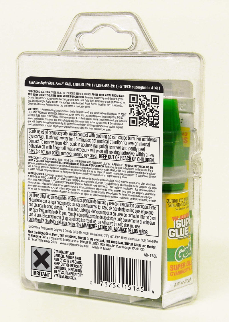 [Australia - AusPower] - Super Glue Gel - 2 Gram Tubes - 12 Count (Pack of 1) 