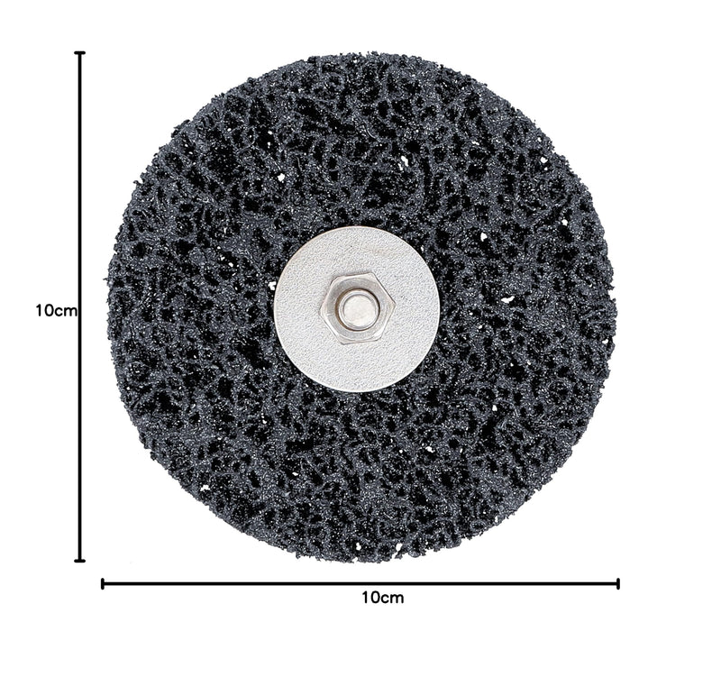 BGS 3978 Abrasive Grinding Wheel, Black/Silver, 100 x 16 mm | Black | Speed max. 11500 rpm | 6 mm drill holder | for rust removal and removal of paint