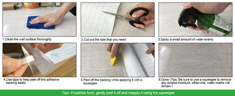 Shackcom Clear Contact Paper Roll Self-Adhesive Kitchen Backsplash Wall Protector 23.6in X 32.8ft - Used as Shelf Drawer Liner, Whiteboard, Wallpaper, Cat Dog Scratch Protector 23.6"W x 393"L