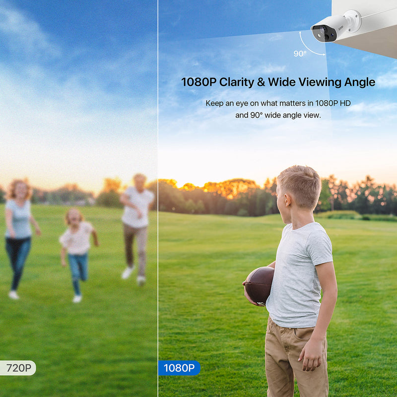 [Australia - AusPower] - ZOSI 1080P HD-TVI Security Camera with Audio, 2MP 1920TVL Indoor Outdoor Surveillance Home Camera, Night Vision, PIR Motion Detection, IP66 Weatherproof, Only Work with ZOSI 3K Lite CCTV DVR Wired-1Cam 