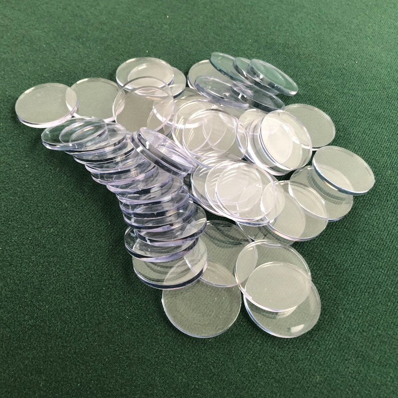 YH Poker Poker Chip Spacers - Clear Bingo Chips Casino Style Plastic Lammers Separators Dividers, Great for Dealer Tray 200pcs