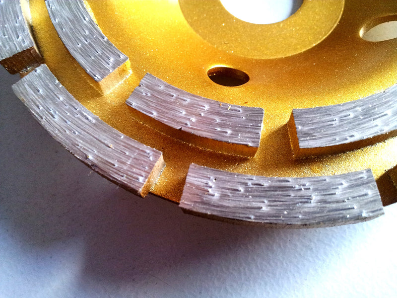 Diamond Grinding Disc Grinding Discs Diameter 115-230 mm 22.23 mm Hole Cup Wheel with Double Tooth Diameter 125 mm Double Tooth DM 125 mm