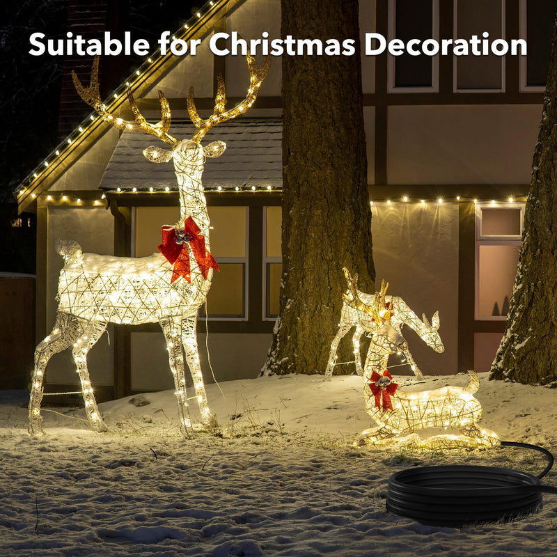 [Australia - AusPower] - BN-LINK 6 ft Indoor Outdoor Extension Cord 16/3 SJTW, 2 Pack, Black, PVC Cable Jacket, 3-Prong, Weather Resistant, Flame Retardant, Suitable for Indoor, Garden, Landscaping & Holiday Decorations, ETL 6FT 2PACK 16 Gauge 