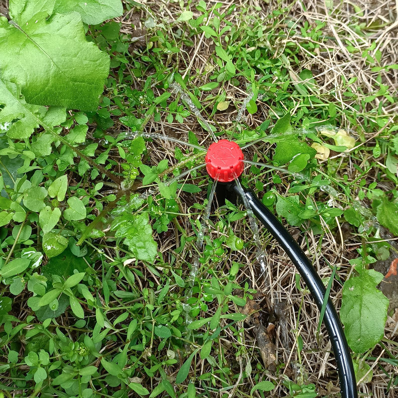 [Australia - AusPower] - 50pcs Drip Irrigation Emitters,Drip Irrigation Parts for 1/4" Drip Irrigation Tubing - Adjustable 360 Degree Water Flow Drippers, Garden Drip Irrigation Drippers for (4-7mm) Watering System 