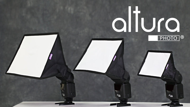 Altura Photo Flash Diffuser Softbox 11x8, Universal for Speedlight, 3pk 6x5", 9x7", 11x8"