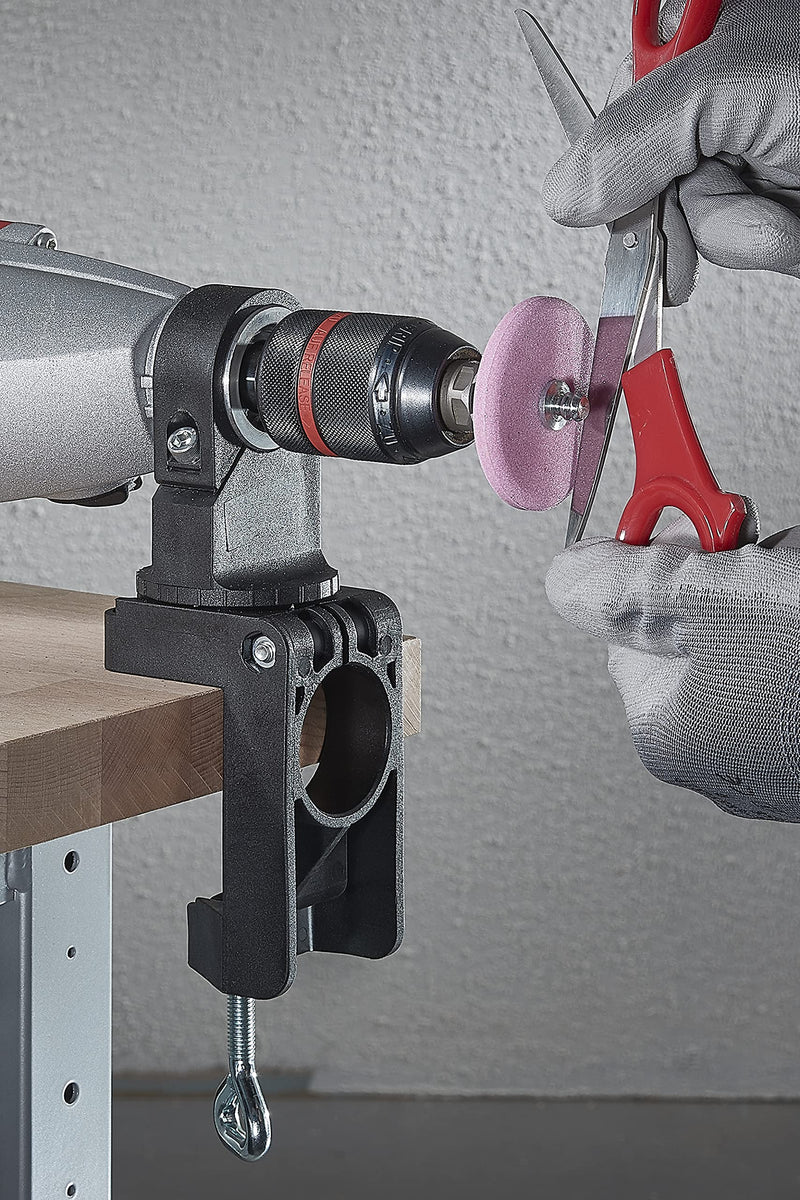 [Australia - AusPower] - Wolfcraft 4802000 43mm Universal Drill Clamp/Rotating/ Euronorm 