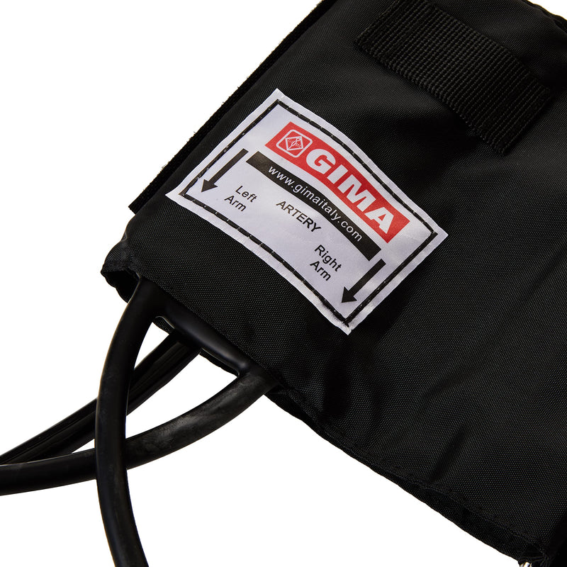 Gima 3273 YTON Aneroid Sphygmomanometers with Integrated fonendo,, Black Blood pressure monitor with built-in stethoscope