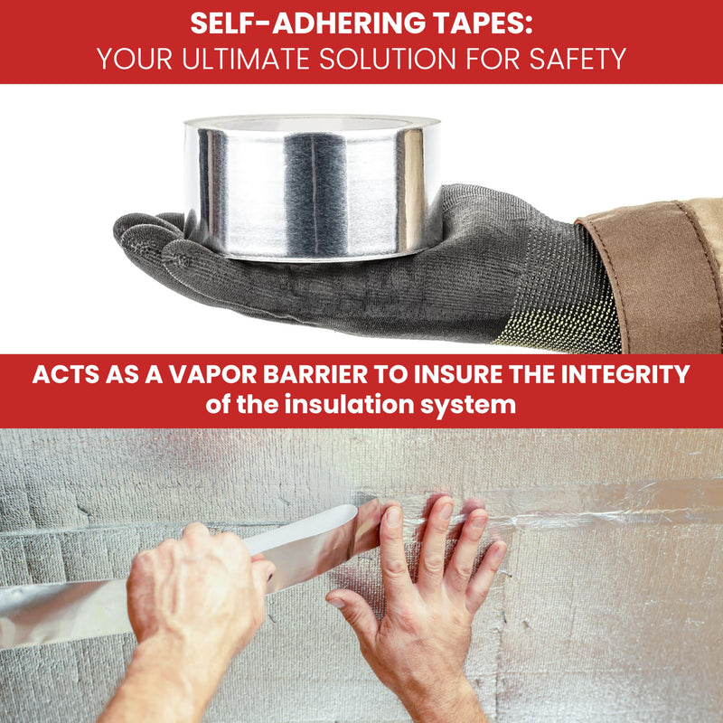 GGR Supplies AF-20R Professional/Industrial Grade High Temperature Heat Shield Resistant Aluminum Foil Tape Ideal for HVAC, Air Ducts Repair & More (3.6Mil): 2 in. Wide x 50 yds. 2" in. x 50 yds.