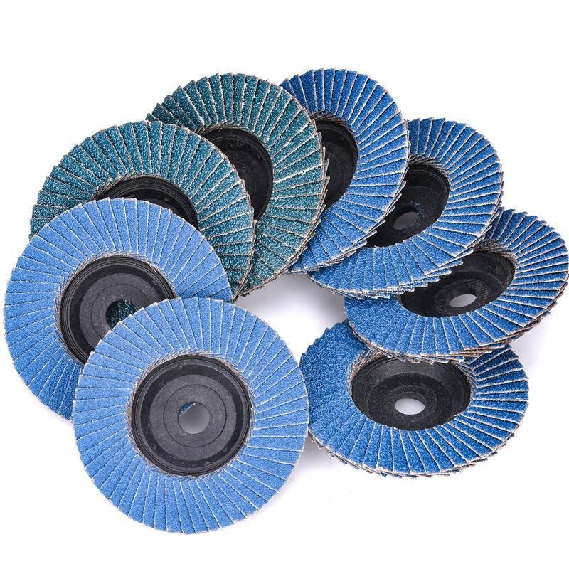 8 piece serrated washers, diameter 76 mm x 10 mm, 40 60 80 120 grit set | Sanding Discs and Sanding Mop Discs for Metal, Steel and Wood, Slat Discs for Angle Grinders and Polishing Machines 76mm K40 K60 K80 K120 8