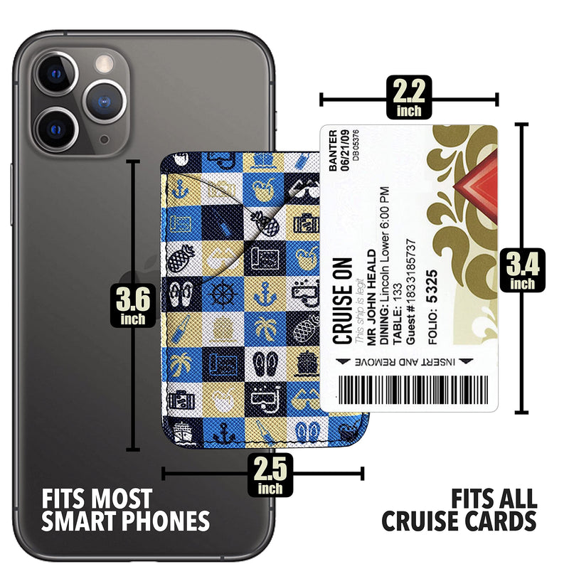 [Australia - AusPower] - Cruise Card Holder Phone Pouch Wallet for Ship ID Key Cards - Cruise Line Essential for all Cruise Lines in 2024 & 2025 
