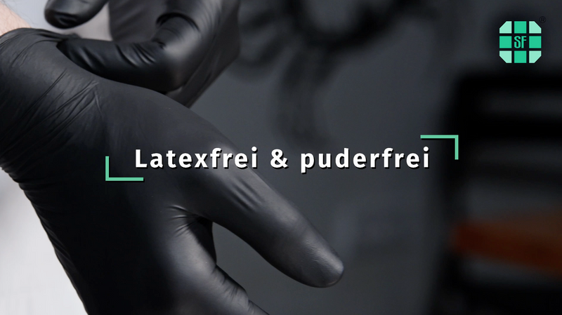 Box of 200 Nitrile Disposable Examination Gloves (XL, Blue), Powder-Free, Non-Sterile, Latex-Free | Puderfreie Einmalhandschuhe für Tattoo, Werkstatt, Küche, Reinigung und Haushalt; vielseitig für Gewerbe und Alltag