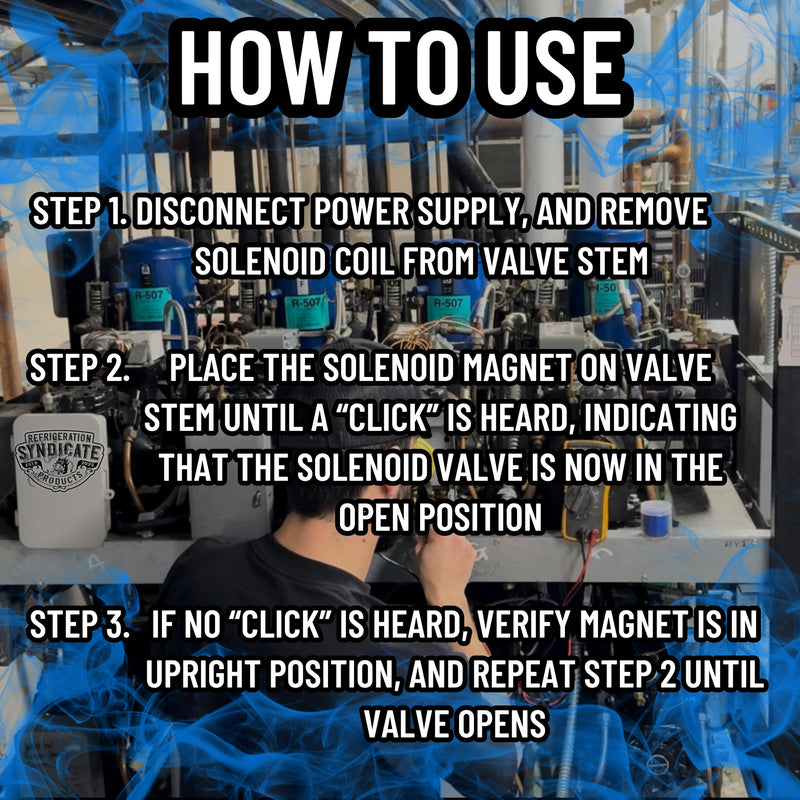 Solenoid Magnet | Solenoid Valve Magnet Tool And Cannister Case | Premium Durability | HVAC Tools | Reversing Valve Magnet | Solenoid Tester | HVACR Troubleshooting